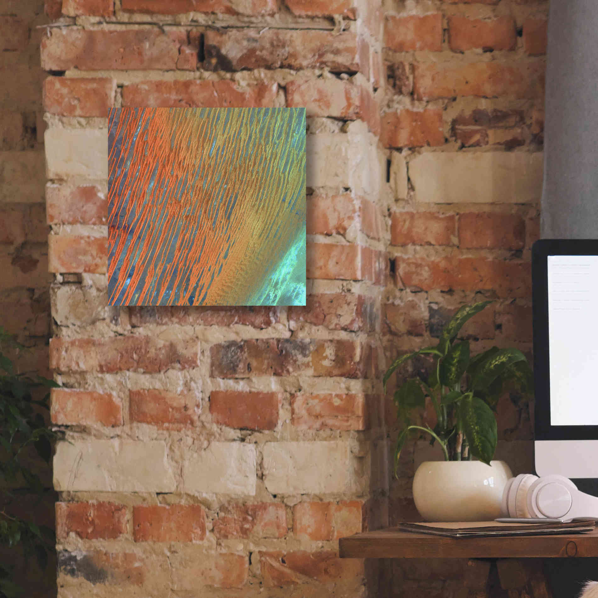 'Earth as Art: Desert Patterns,' Canvas Wall Art,12 x 12