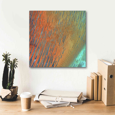 Image of 'Earth as Art: Desert Patterns,' Canvas Wall Art,18 x 18