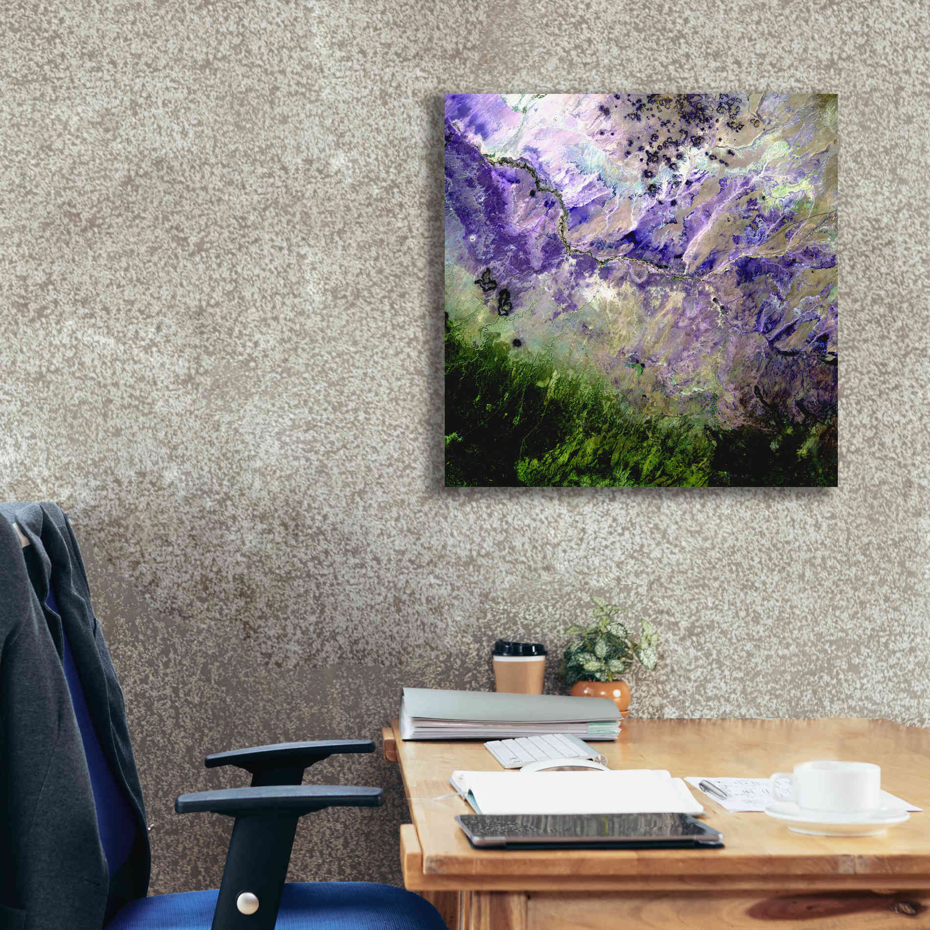 'Earth as Art: Desert to Forest,' Canvas Wall Art,26 x 26