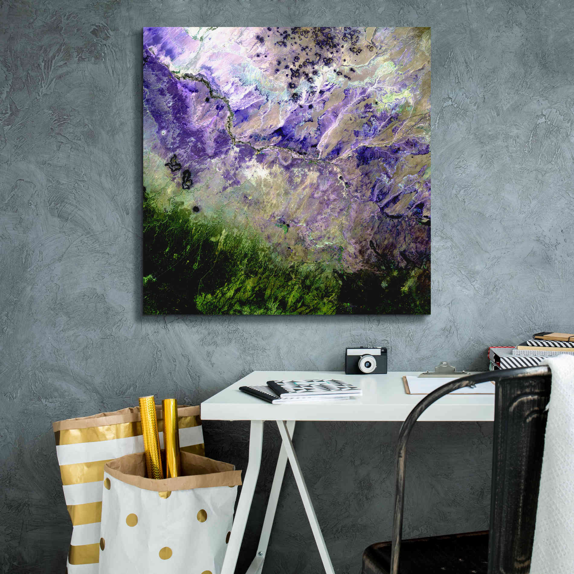 'Earth as Art: Desert to Forest,' Canvas Wall Art,26 x 26