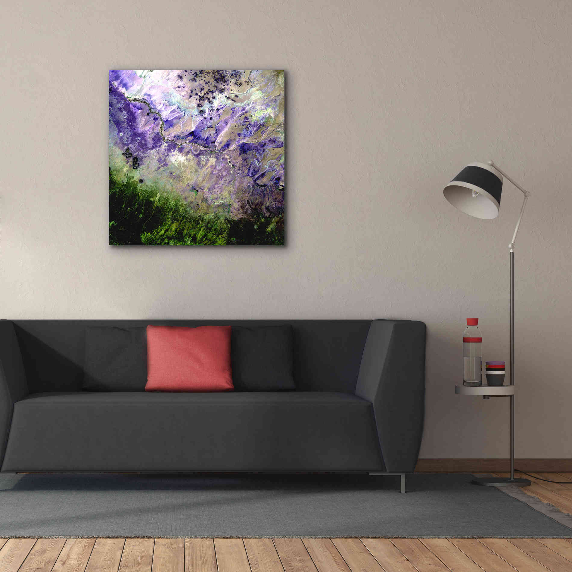 'Earth as Art: Desert to Forest,' Canvas Wall Art,37 x 37