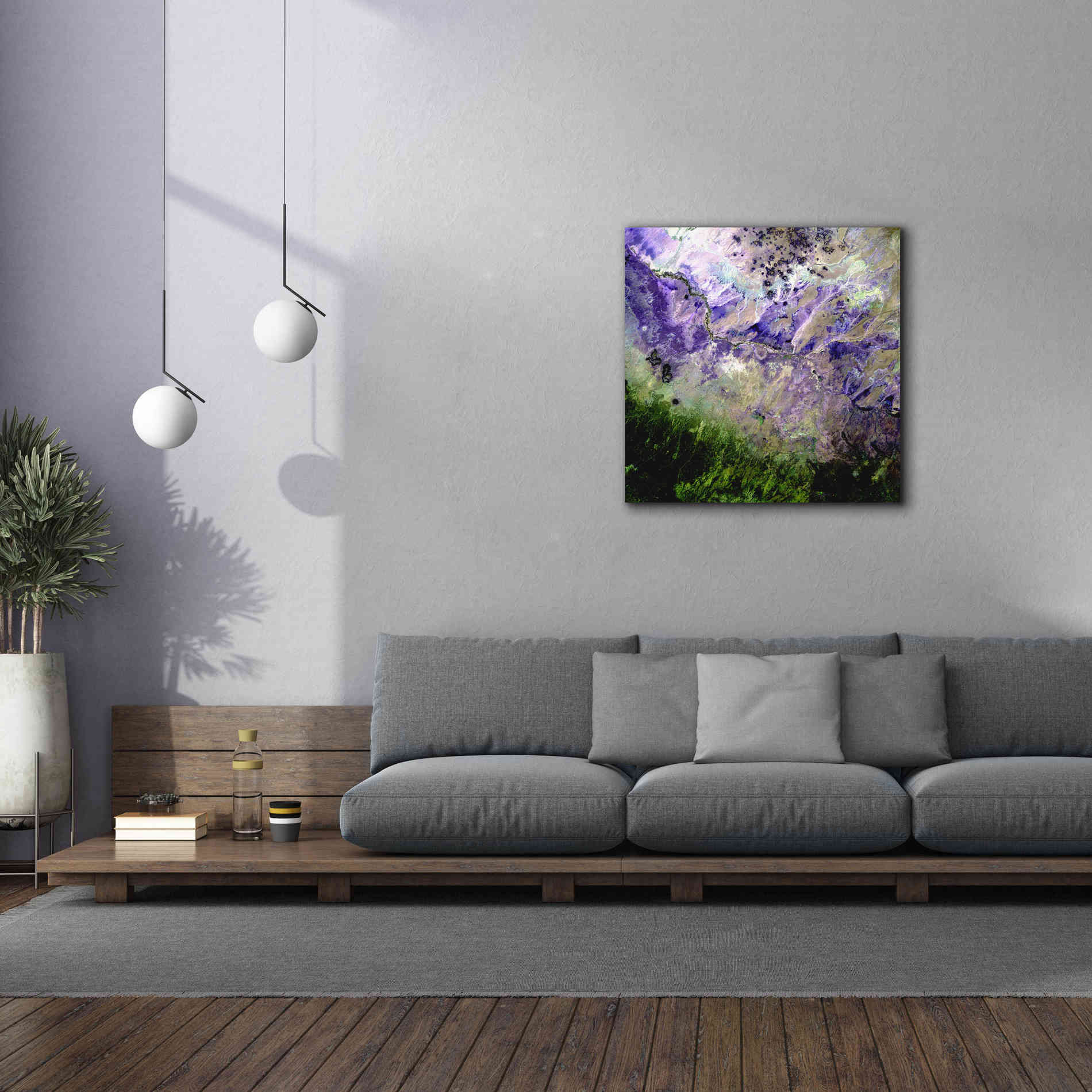 'Earth as Art: Desert to Forest,' Canvas Wall Art,37 x 37