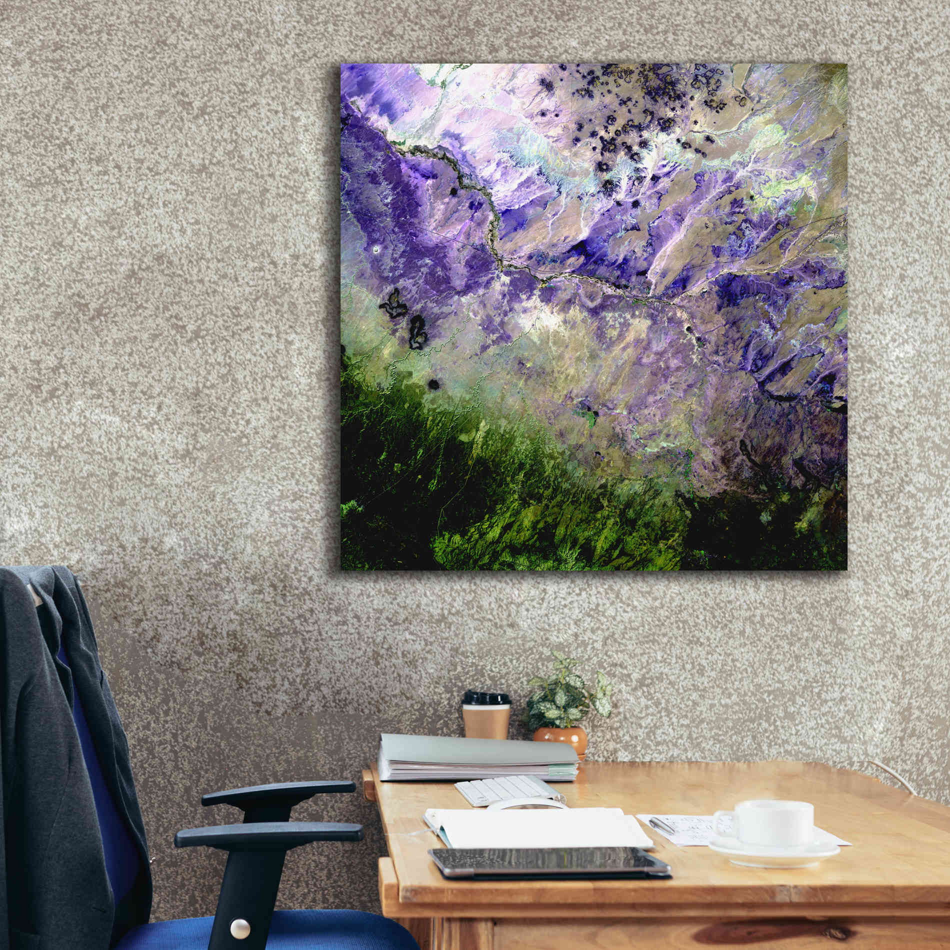 'Earth as Art: Desert to Forest,' Canvas Wall Art,37 x 37