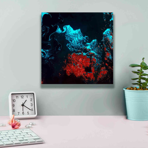 Image of 'Earth as Art: Ghostly Ice,' Canvas Wall Art,12 x 12