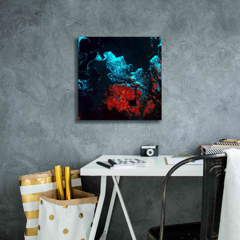 Image of 'Earth as Art: Ghostly Ice,' Canvas Wall Art,18 x 18