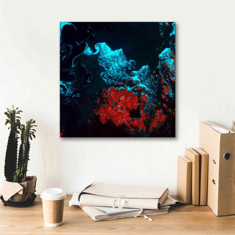 Image of 'Earth as Art: Ghostly Ice,' Canvas Wall Art,18 x 18