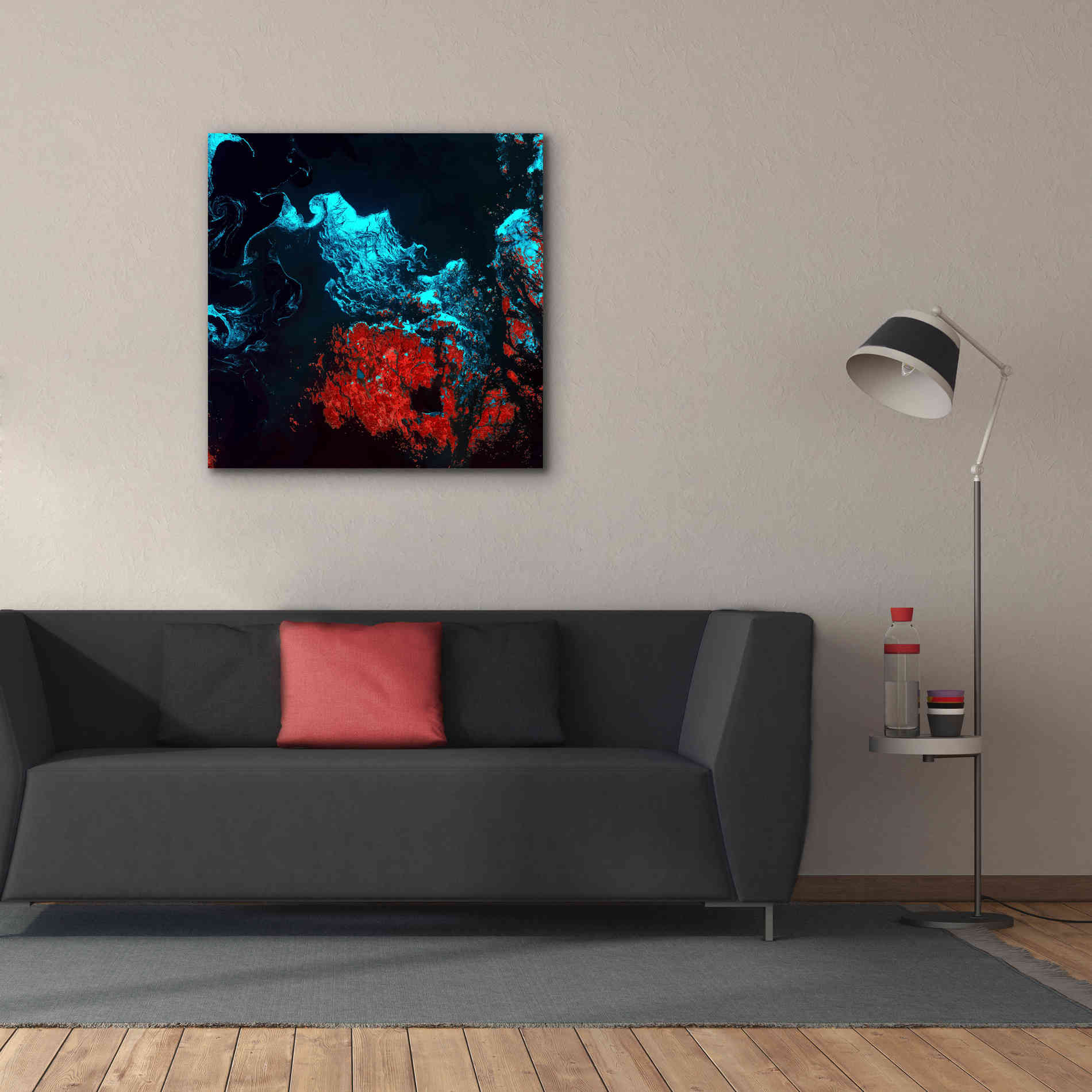 'Earth as Art: Ghostly Ice,' Canvas Wall Art,37 x 37