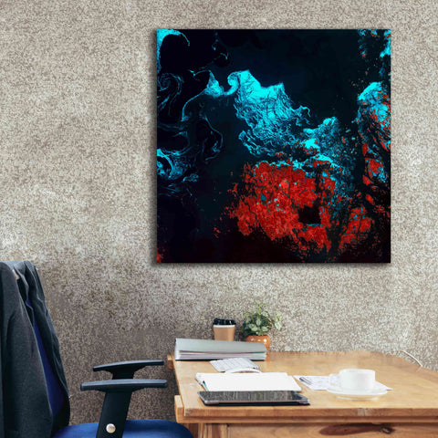 Image of 'Earth as Art: Ghostly Ice,' Canvas Wall Art,37 x 37