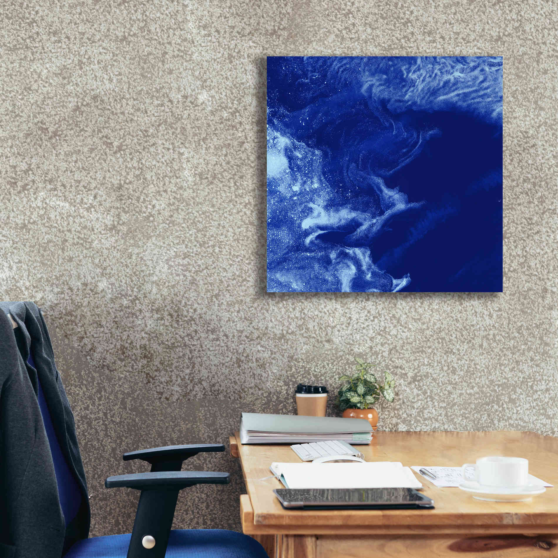 'Earth as Art: Ice Stars,' Canvas Wall Art,26 x 26