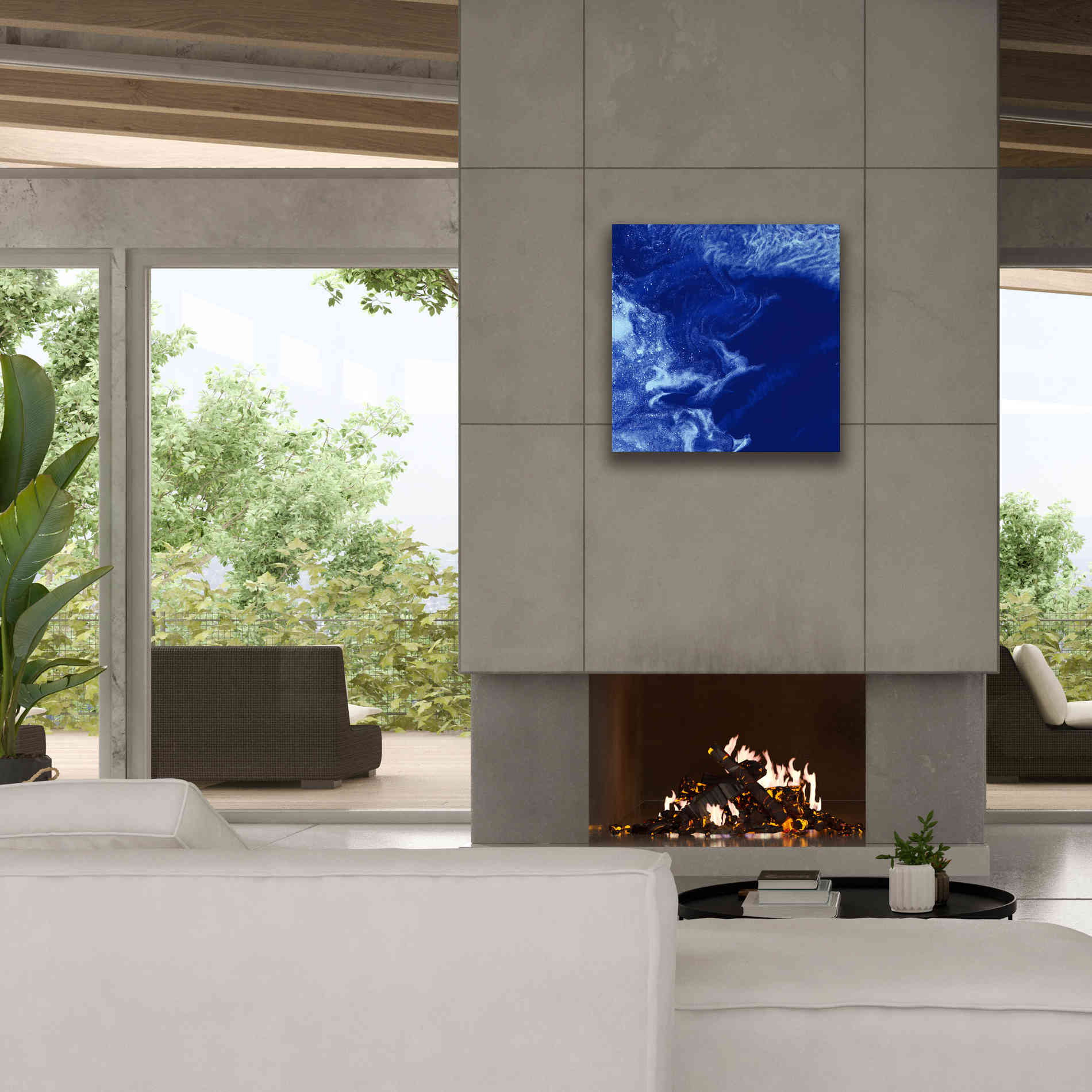 'Earth as Art: Ice Stars,' Canvas Wall Art,26 x 26