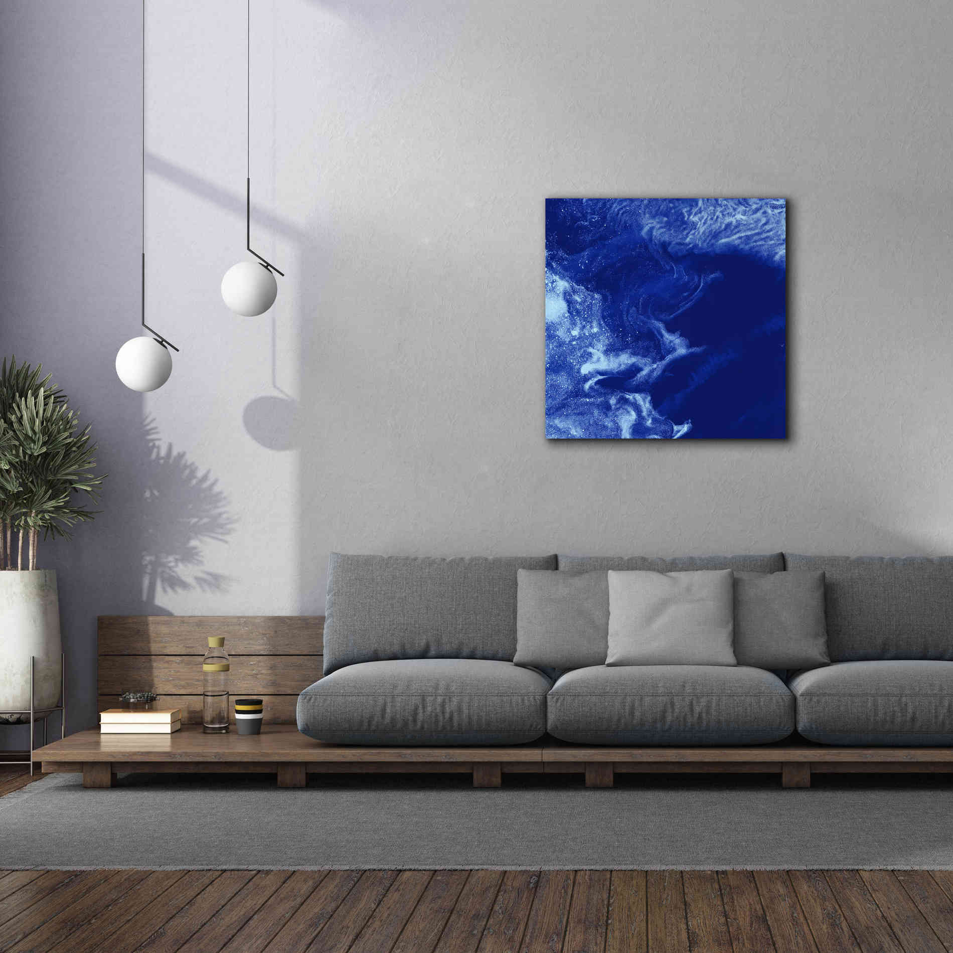 'Earth as Art: Ice Stars,' Canvas Wall Art,37 x 37