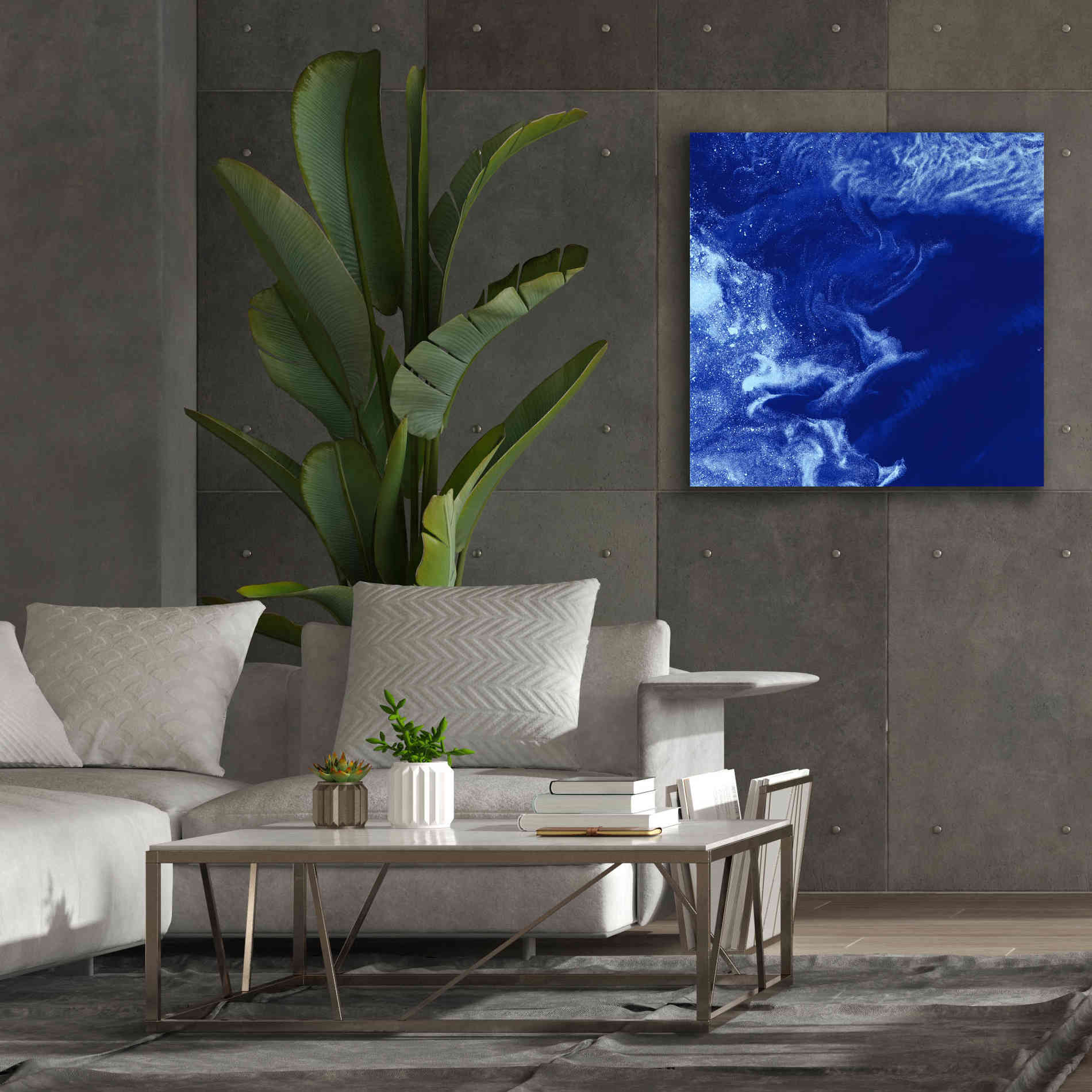 'Earth as Art: Ice Stars,' Canvas Wall Art,37 x 37