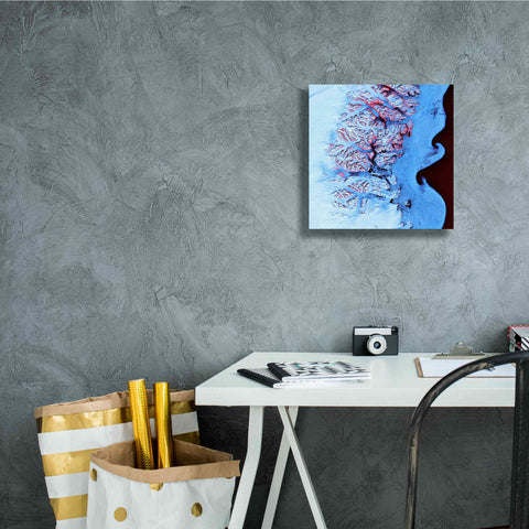 Image of 'Earth as Art: Ice Waves,' Canvas Wall Art,12 x 12