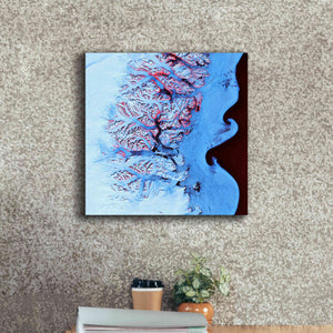 'Earth as Art: Ice Waves,' Canvas Wall Art,18 x 18
