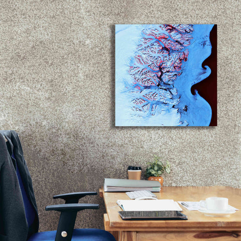 Image of 'Earth as Art: Ice Waves,' Canvas Wall Art,26 x 26