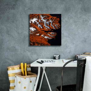 'Earth as Art: Icelandic Tiger,' Canvas Wall Art,18 x 18