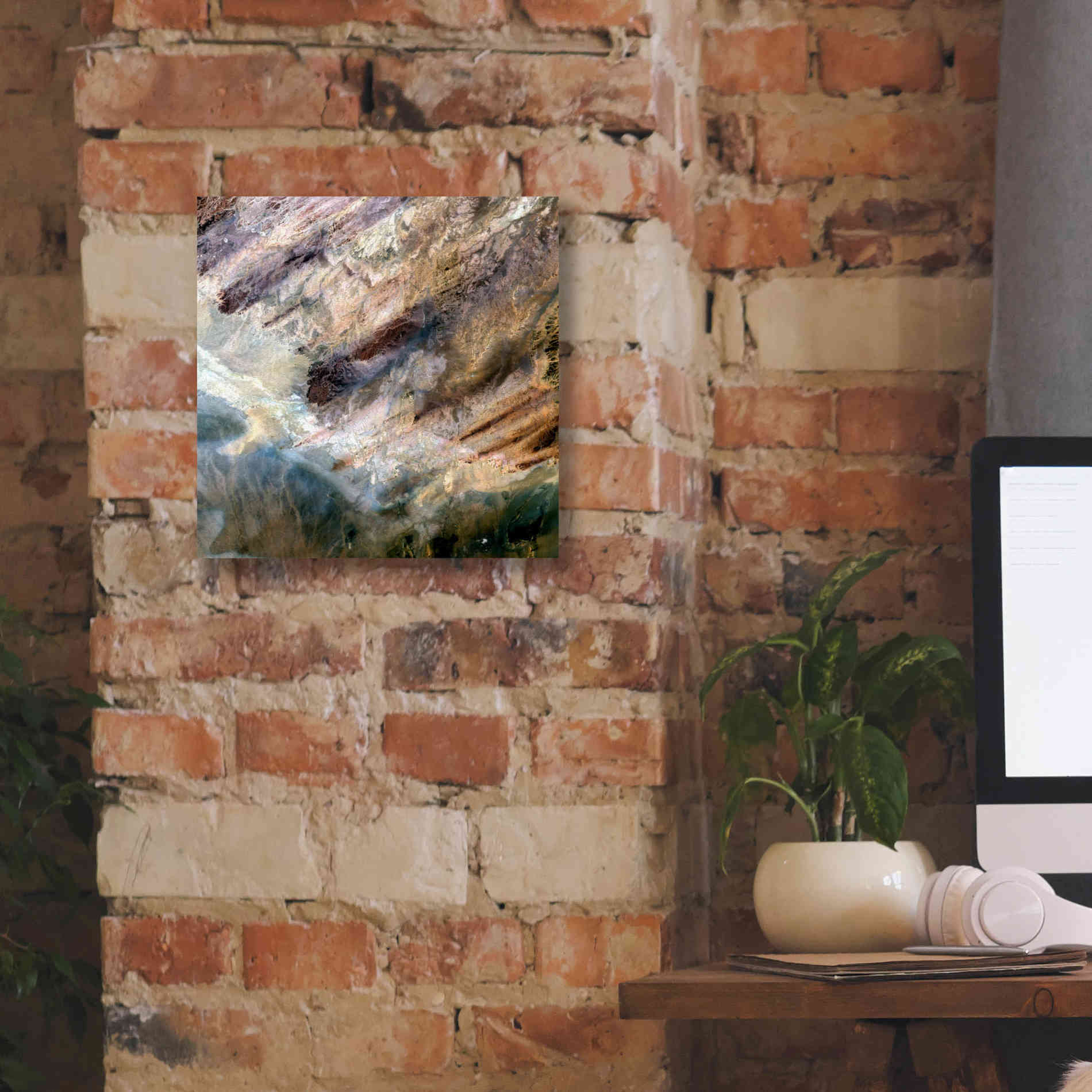 'Earth as Art: Impact,' Canvas Wall Art,12 x 12