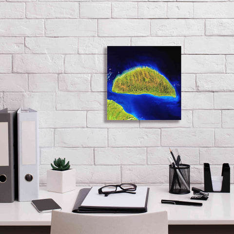 Image of 'Earth as Art: Island Rebound,' Canvas Wall Art,12 x 12