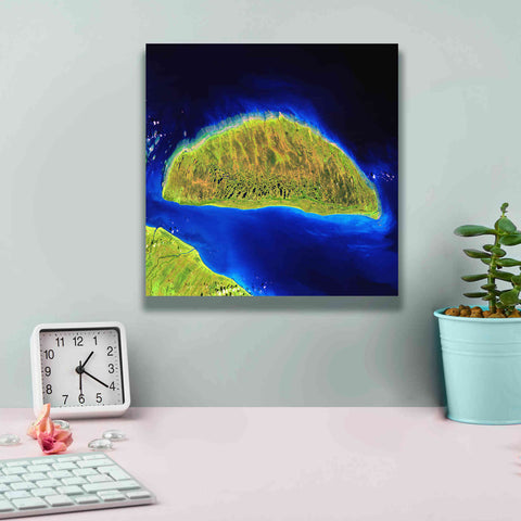 Image of 'Earth as Art: Island Rebound,' Canvas Wall Art,12 x 12