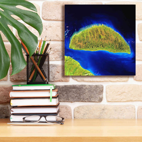 Image of 'Earth as Art: Island Rebound,' Canvas Wall Art,12 x 12