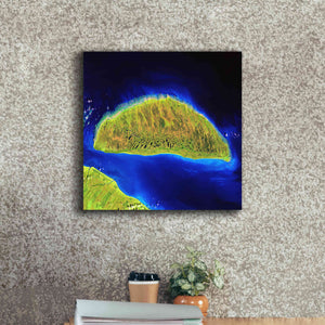 'Earth as Art: Island Rebound,' Canvas Wall Art,18 x 18