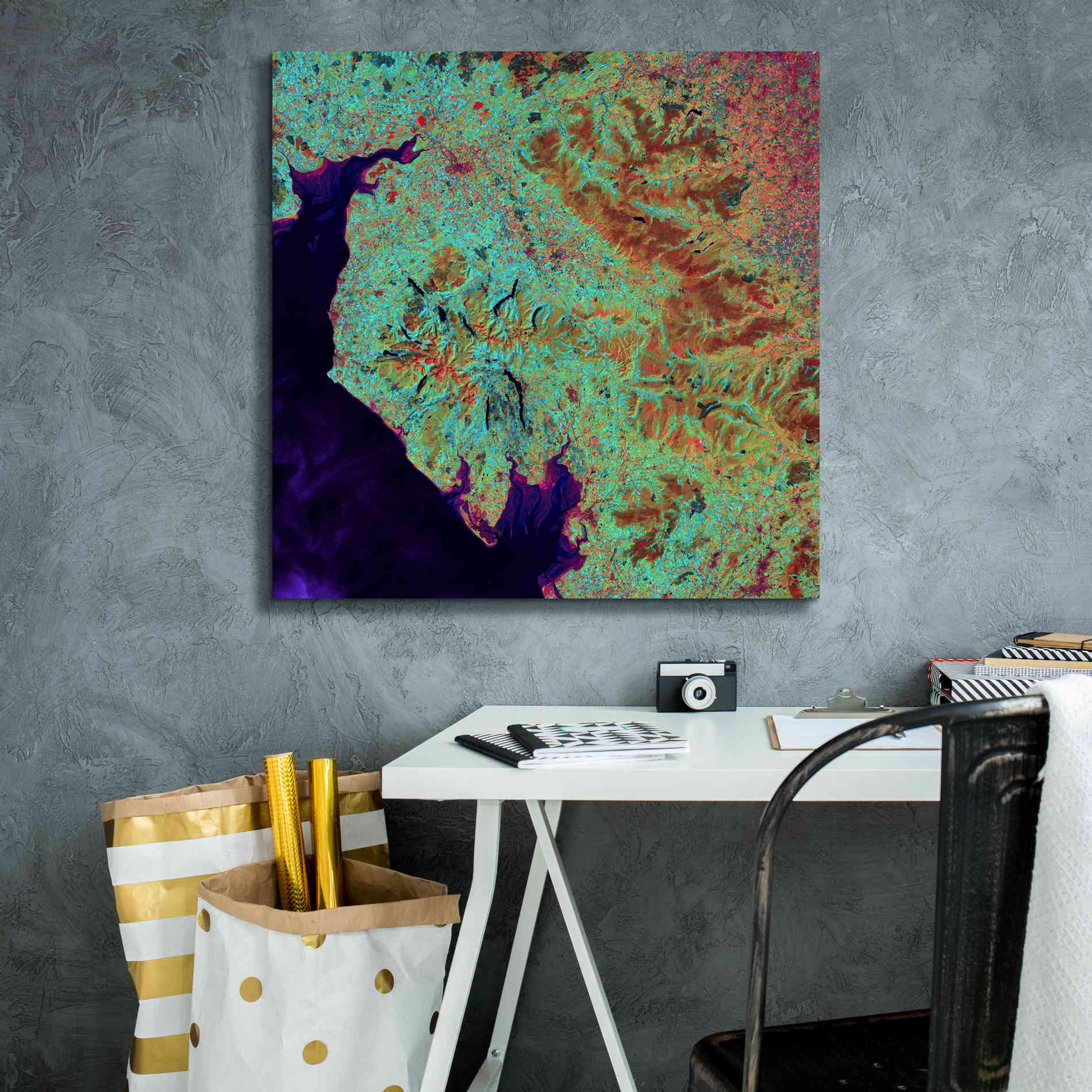 'Earth as Art: Lake District,' Canvas Wall Art,26 x 26