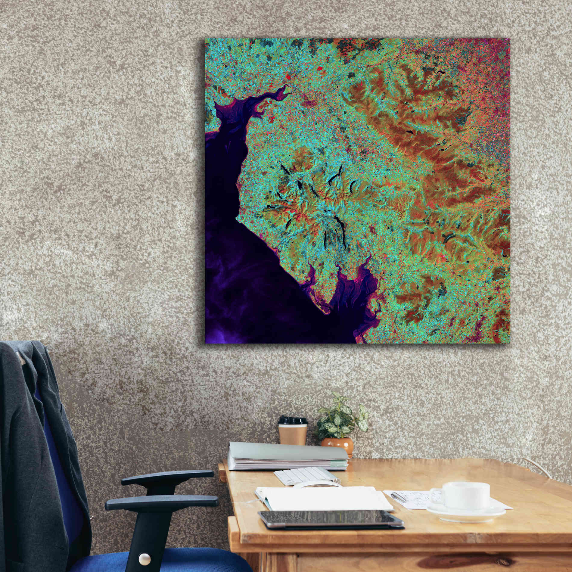 'Earth as Art: Lake District,' Canvas Wall Art,37 x 37