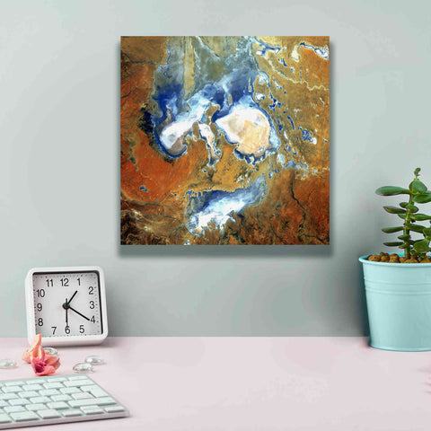 Image of 'Earth as Art: Lake Eyre,' Canvas Wall Art,12 x 12