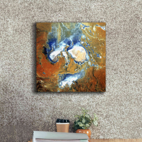 Image of 'Earth as Art: Lake Eyre,' Canvas Wall Art,18 x 18