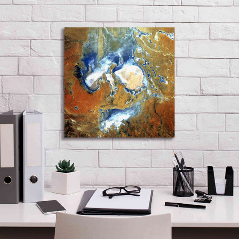 Image of 'Earth as Art: Lake Eyre,' Canvas Wall Art,18 x 18