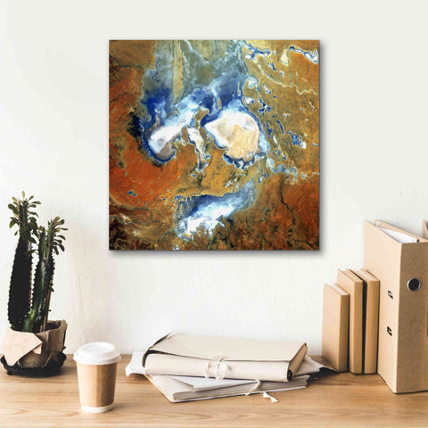 Image of 'Earth as Art: Lake Eyre,' Canvas Wall Art,18 x 18