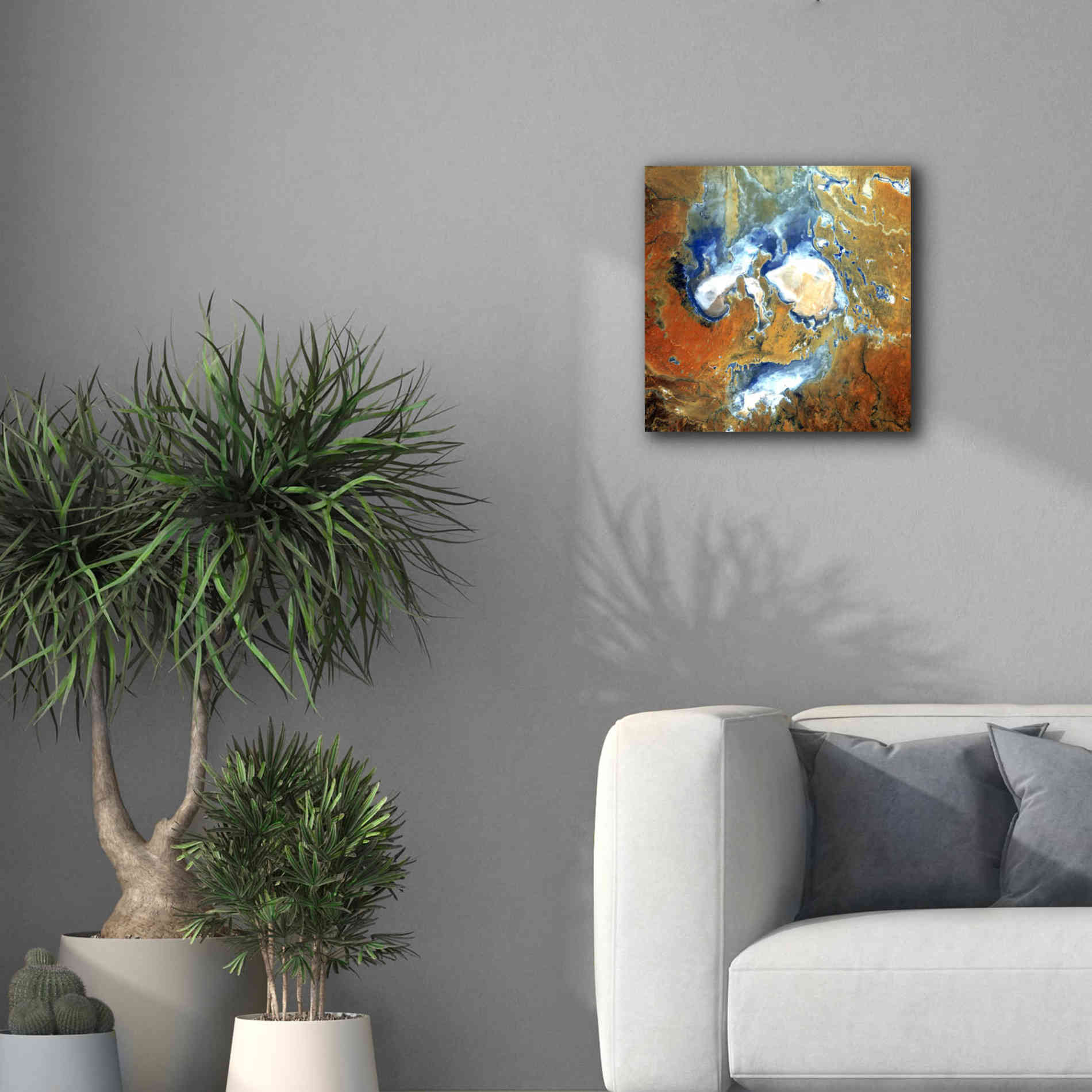 'Earth as Art: Lake Eyre,' Canvas Wall Art,18 x 18