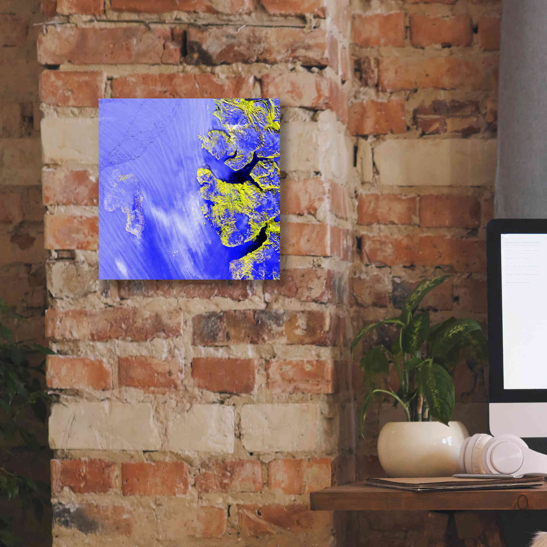 'Earth as Art: Meighen Island,' Canvas Wall Art,12 x 12