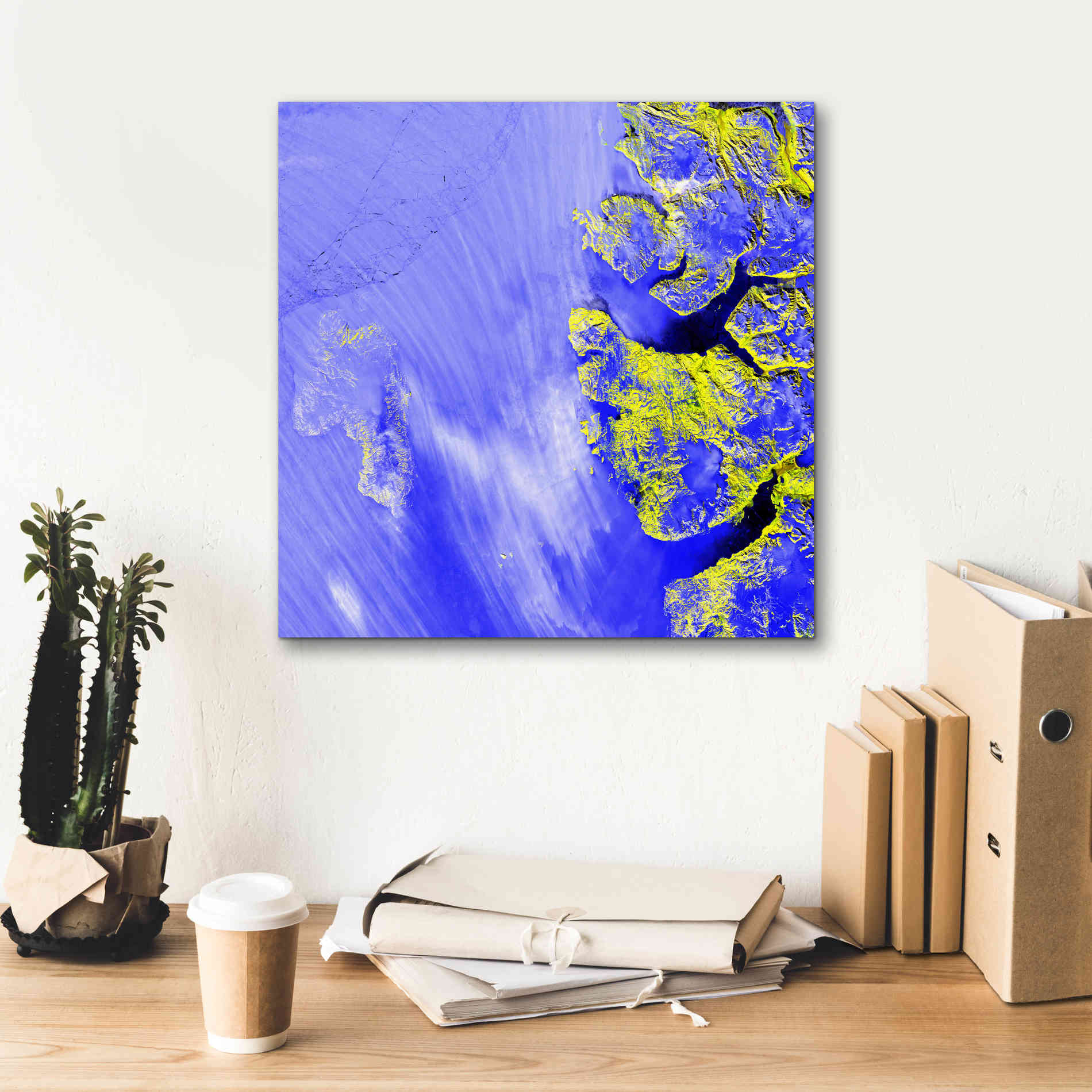 'Earth as Art: Meighen Island,' Canvas Wall Art,18 x 18