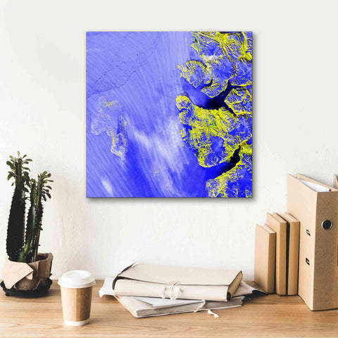 Image of 'Earth as Art: Meighen Island,' Canvas Wall Art,18 x 18