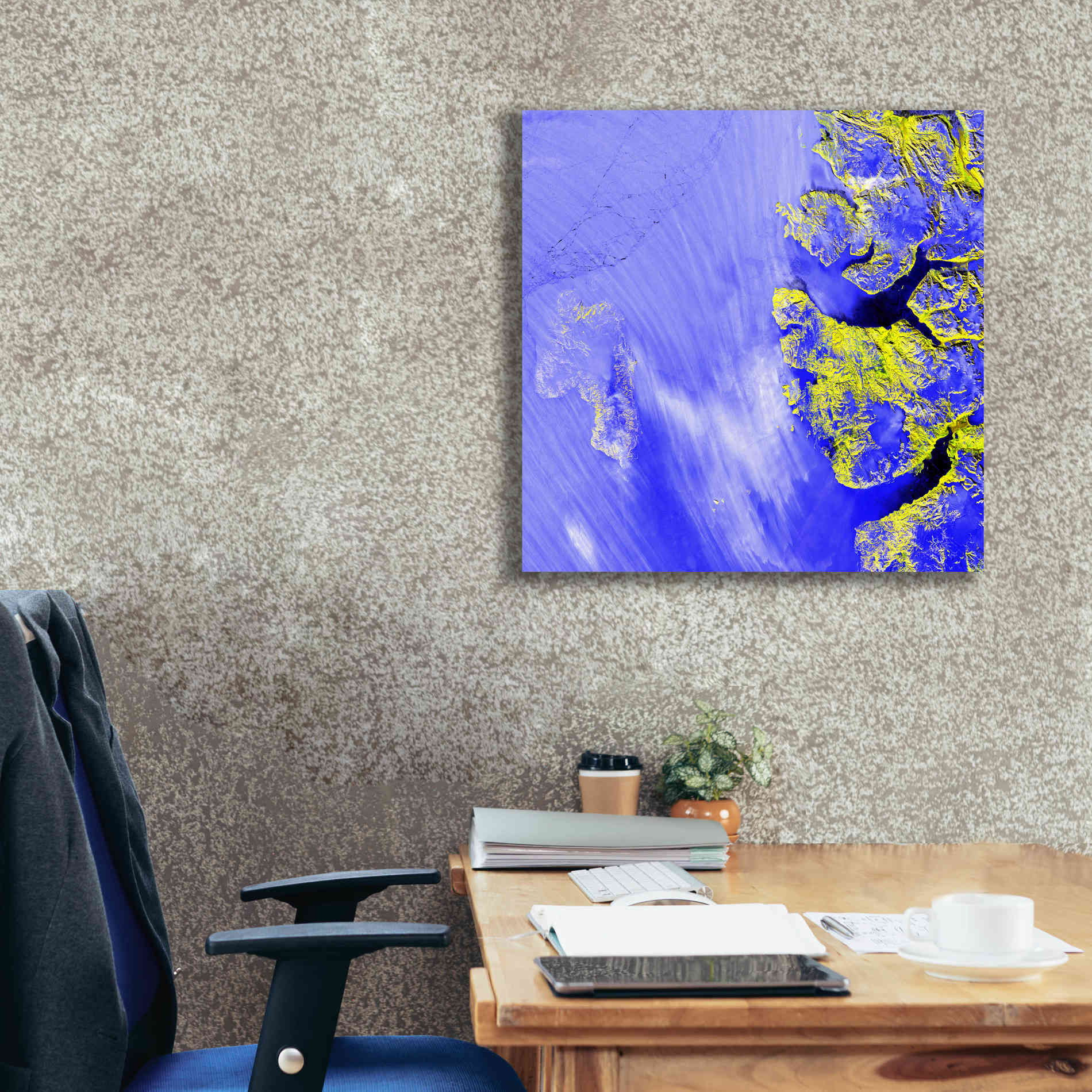 'Earth as Art: Meighen Island,' Canvas Wall Art,26 x 26