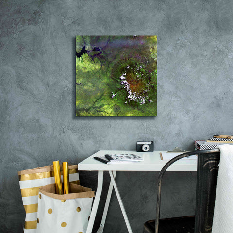 Image of 'Earth as Art: Mount Elgon,' Canvas Wall Art,18 x 18