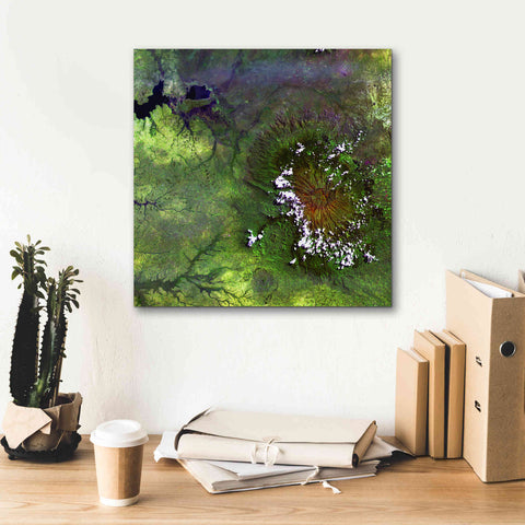 Image of 'Earth as Art: Mount Elgon,' Canvas Wall Art,18 x 18