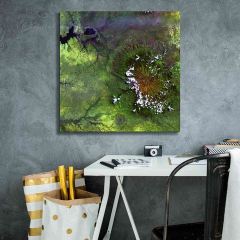 Image of 'Earth as Art: Mount Elgon,' Canvas Wall Art,26 x 26