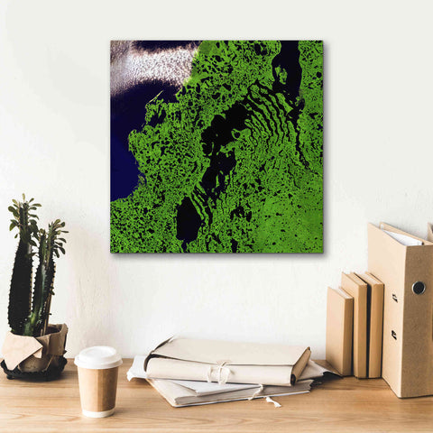 Image of 'Earth as Art: Remote Tundra,' Canvas Wall Art,18 x 18
