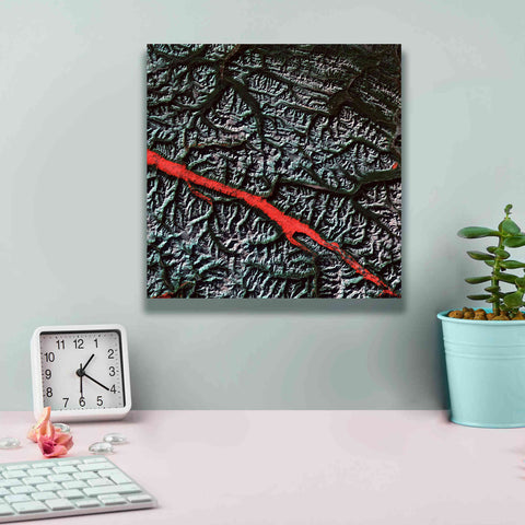 Image of 'Earth as Art: Rocky Mountain Trench,' Canvas Wall Art,12 x 12