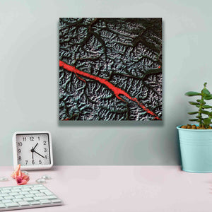 'Earth as Art: Rocky Mountain Trench,' Canvas Wall Art,12 x 12