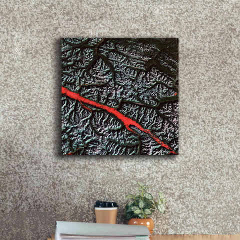 Image of 'Earth as Art: Rocky Mountain Trench,' Canvas Wall Art,18 x 18