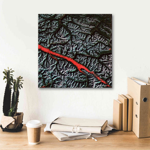 Image of 'Earth as Art: Rocky Mountain Trench,' Canvas Wall Art,18 x 18