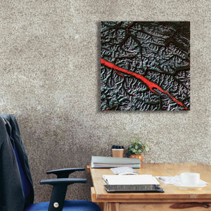 'Earth as Art: Rocky Mountain Trench,' Canvas Wall Art,26 x 26