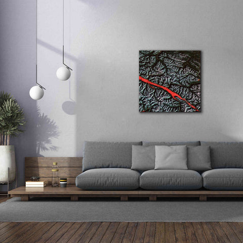 Image of 'Earth as Art: Rocky Mountain Trench,' Canvas Wall Art,37 x 37