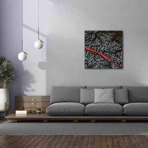 'Earth as Art: Rocky Mountain Trench,' Canvas Wall Art,37 x 37