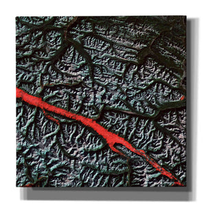 'Earth as Art: Rocky Mountain Trench,' Canvas Wall Art,12x12x1.1x0,18x18x1.1x0,26x26x1.74x0,37x37x1.74x0