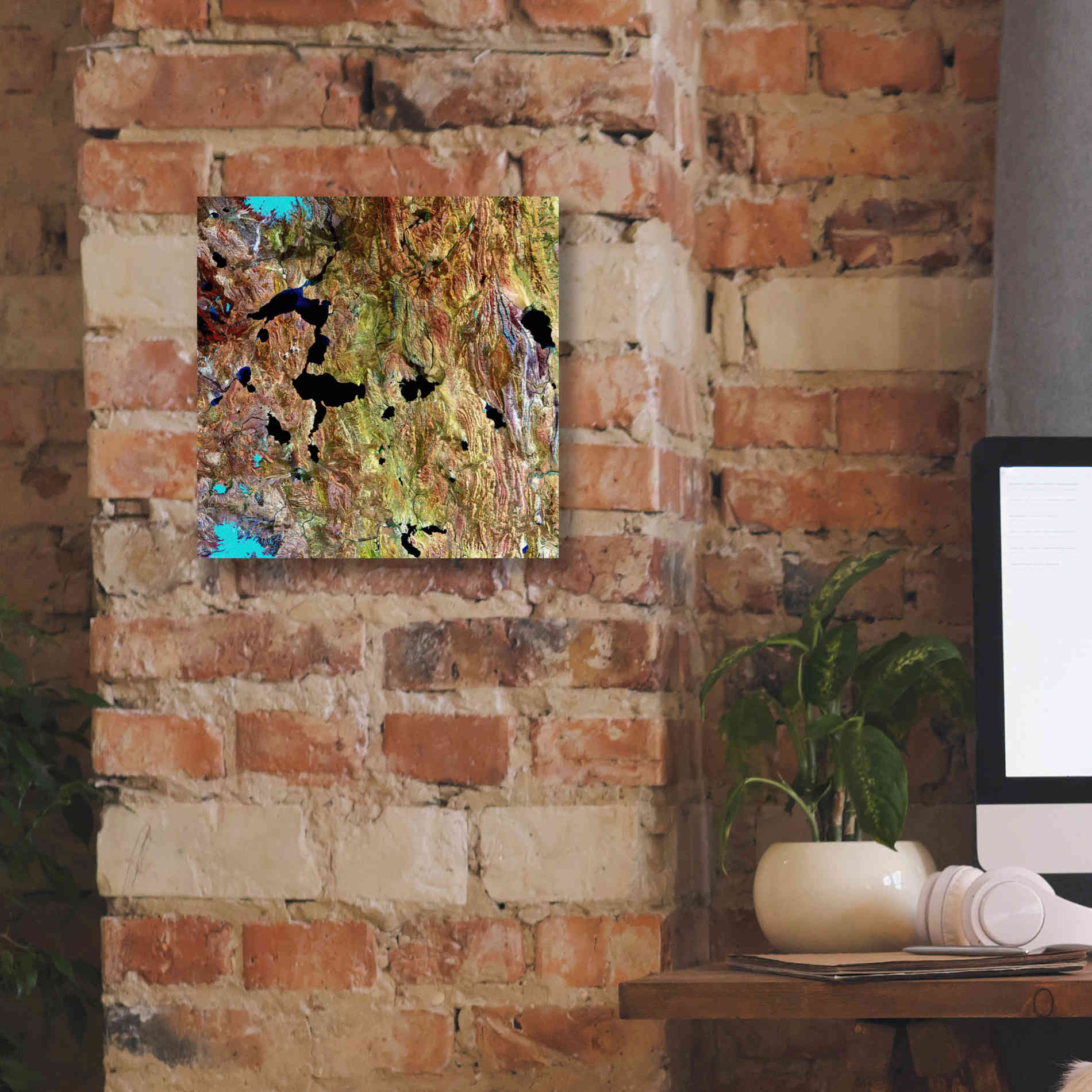 'Earth as Art: Roof of the World,' Canvas Wall Art,12 x 12