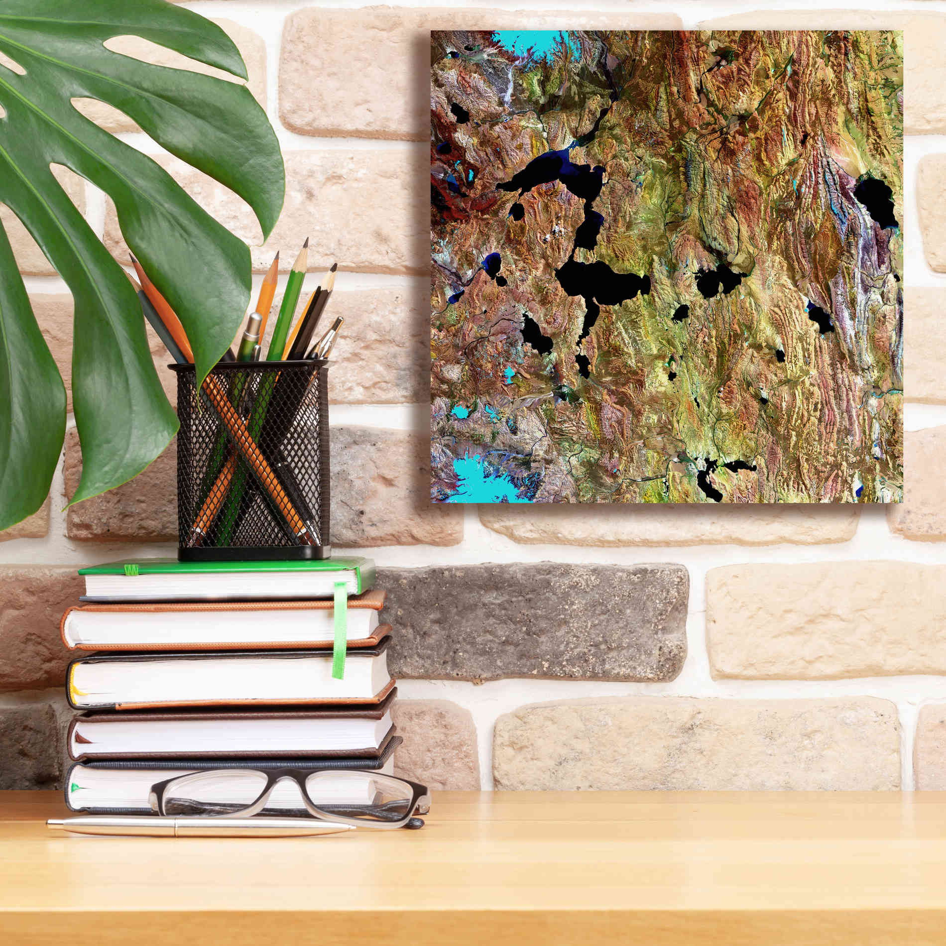 'Earth as Art: Roof of the World,' Canvas Wall Art,12 x 12